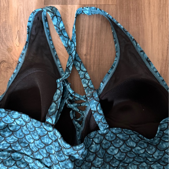 Torrid blue mermaid tankini women’s plus size 2 - Picture 4 of 6